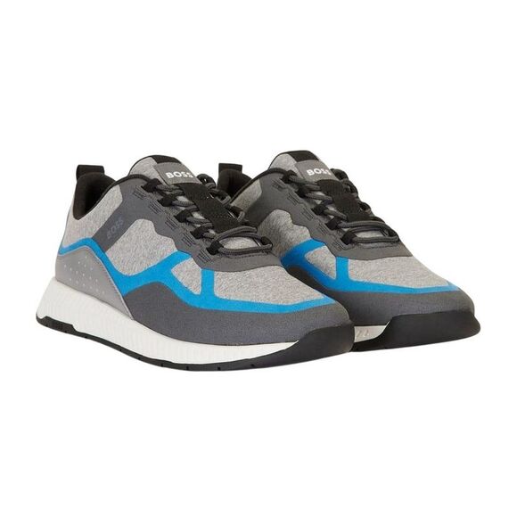 Boss Mens Titanium Running Sneakers / Blue/Gray